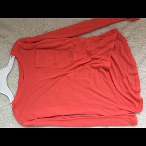 mudd 10 (girls) basic pink tee with front pocket